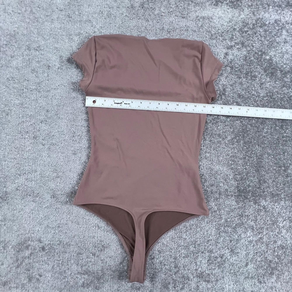 Intimately Free People Square Neck Short Sleeve Bodysuit Mauve XS OB1003666 - Picture 7 of 11